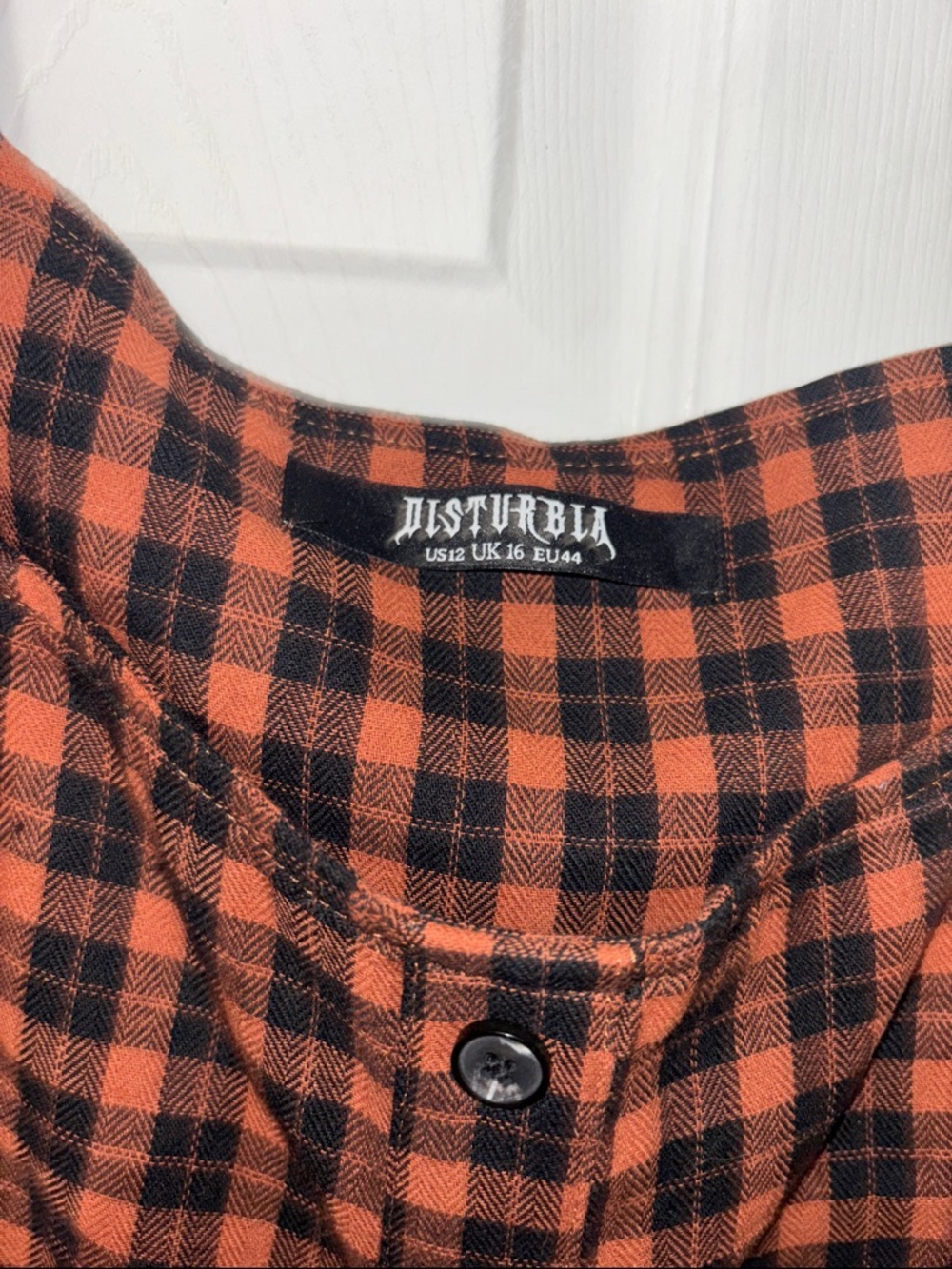 Disturbia Terra Check Button-Up Midaxi Dress - Picture 2 of 6